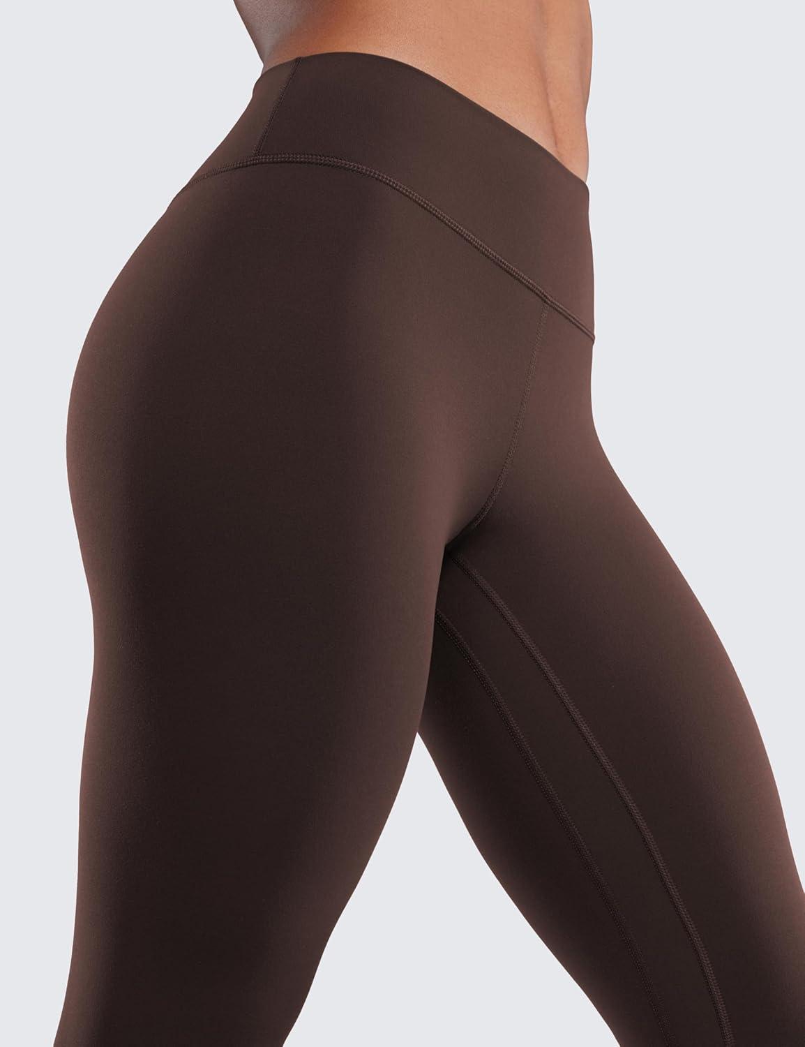 imageCRZ YOGA Butterluxe Low Rise Leggings 25quot Workout Athletic Gym Lounge Womens Yoga PantsHot Fudge Brown