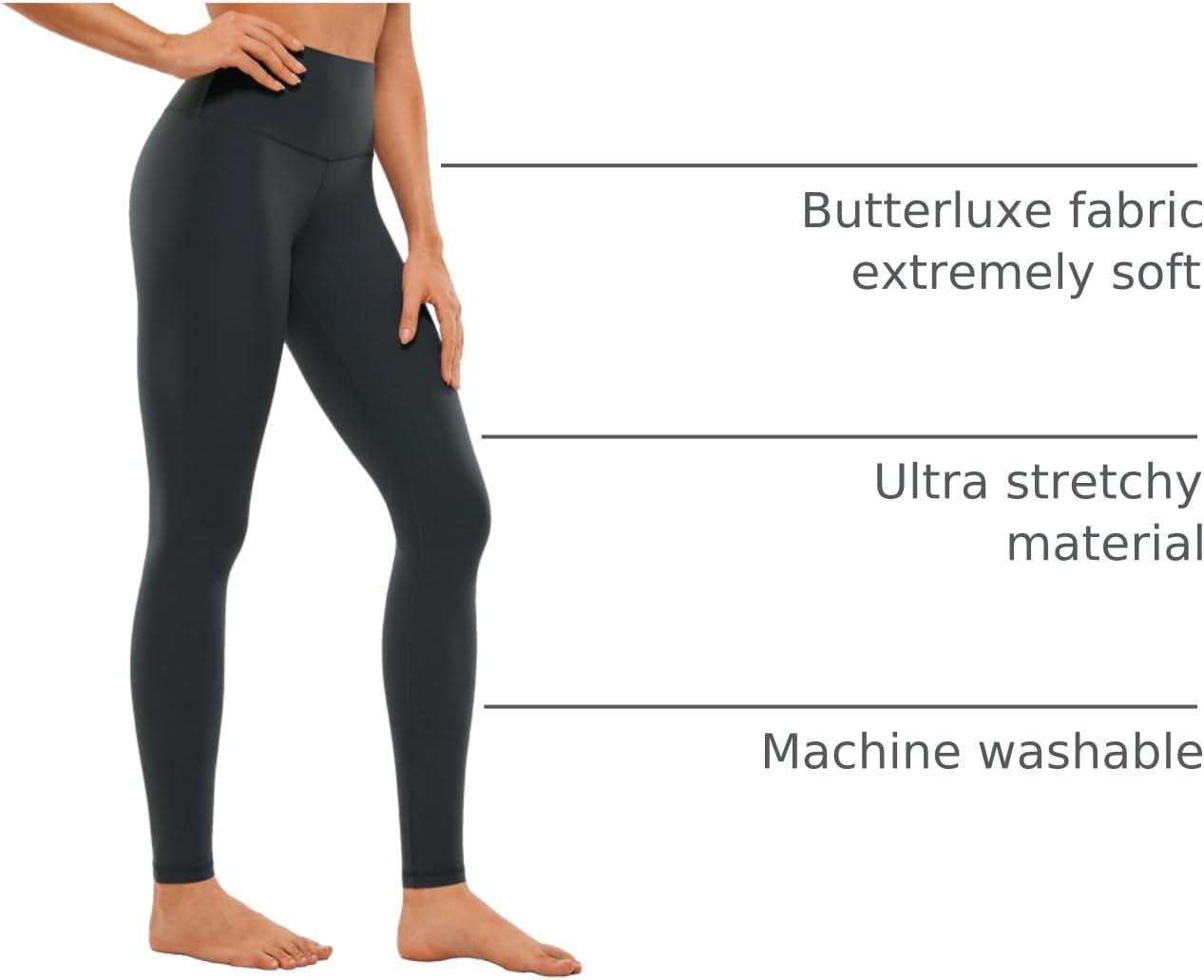 imageCRZ YOGA Butterluxe Yoga Leggings 31quot Extra Long High Waisted Workout Lounge Pants for Tall WomenMelanite