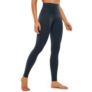 CRZ YOGA Butterluxe Yoga Leggings 31″- Extra Long High Waisted Workout Lounge Pants for Tall Women(True Navy)