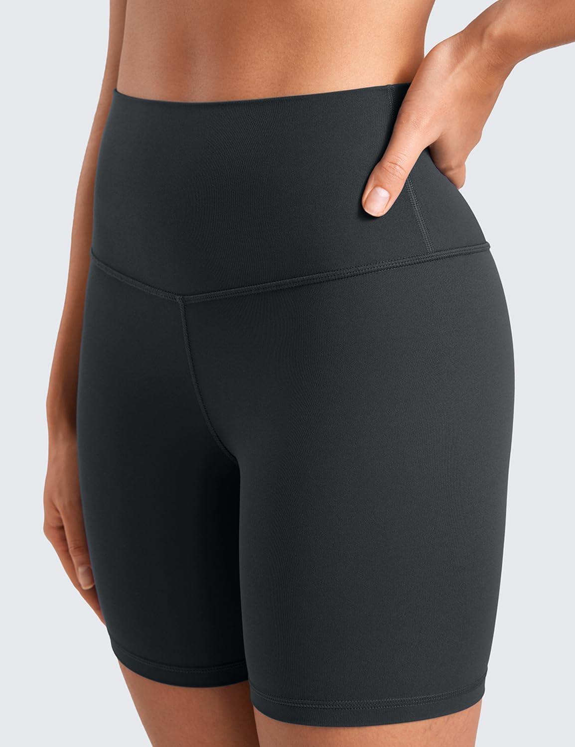 imageCRZ YOGA ButterLuxe Biker Shorts 6quot High Waisted Workout Running Volleyball Spandex Yoga WomensMelanite
