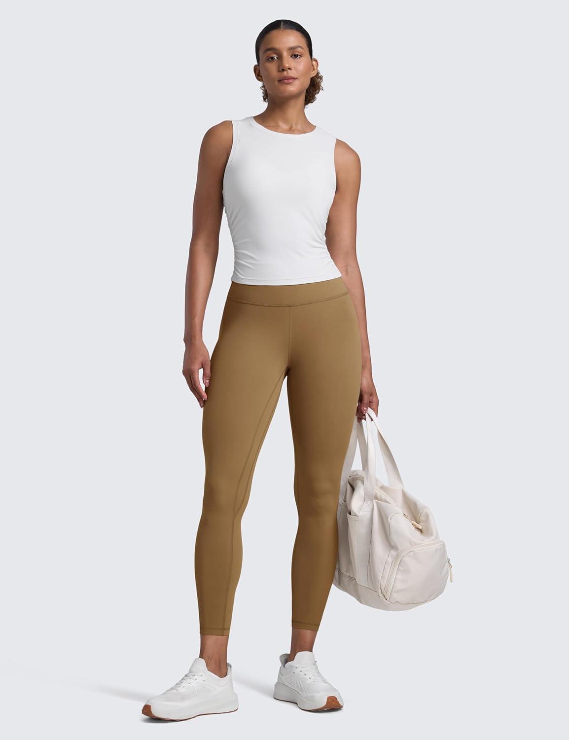 imageCRZ YOGA Butterlift Workout Leggings 25 High Waisted Pilates Gym Athletic Womens Yoga Pants Buttery SoftAllspice