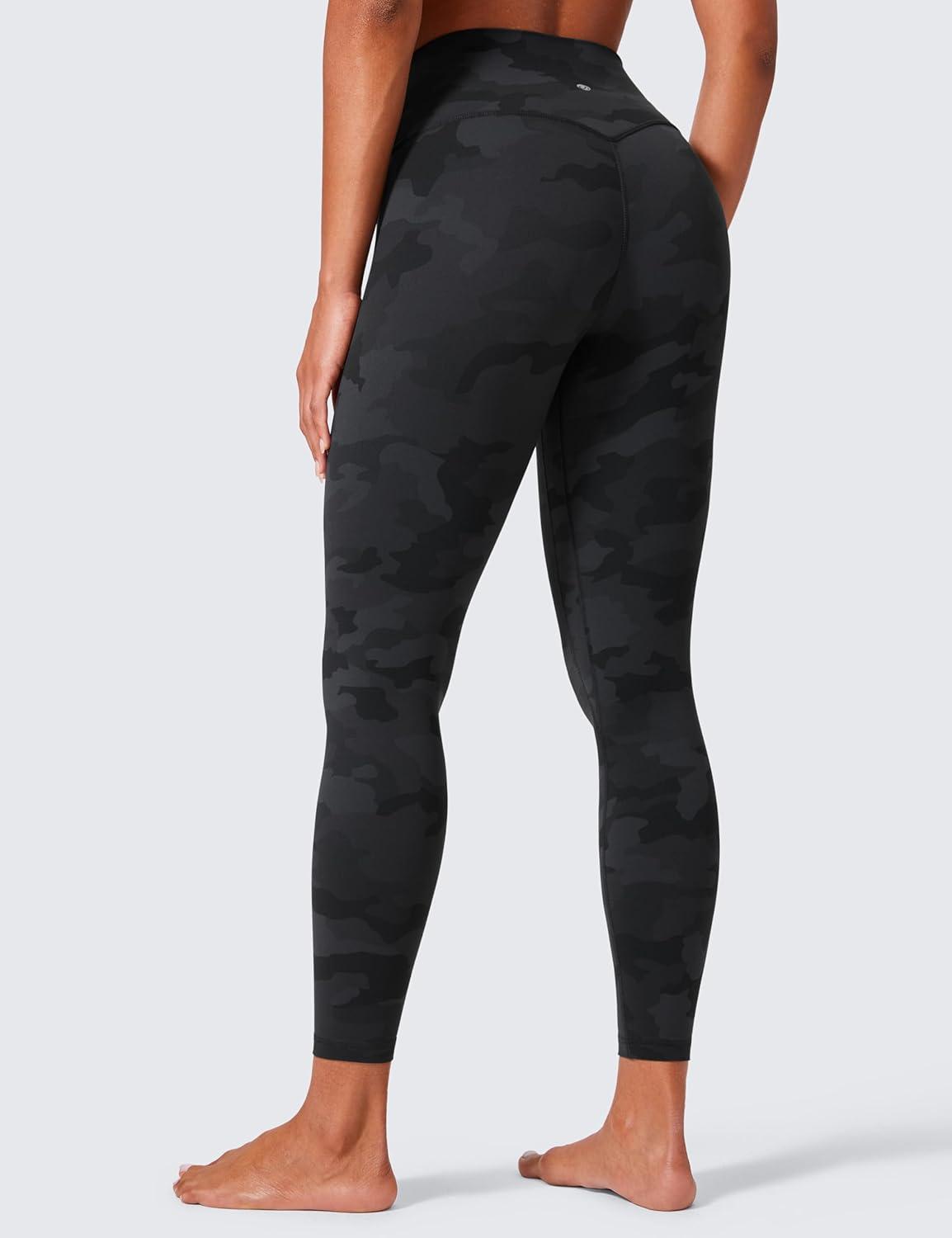 imageCRZ YOGA Butterlift Workout Leggings 25 High Waisted Pilates Gym Athletic Womens Yoga Pants Buttery SoftDark Grey Camouflage 2
