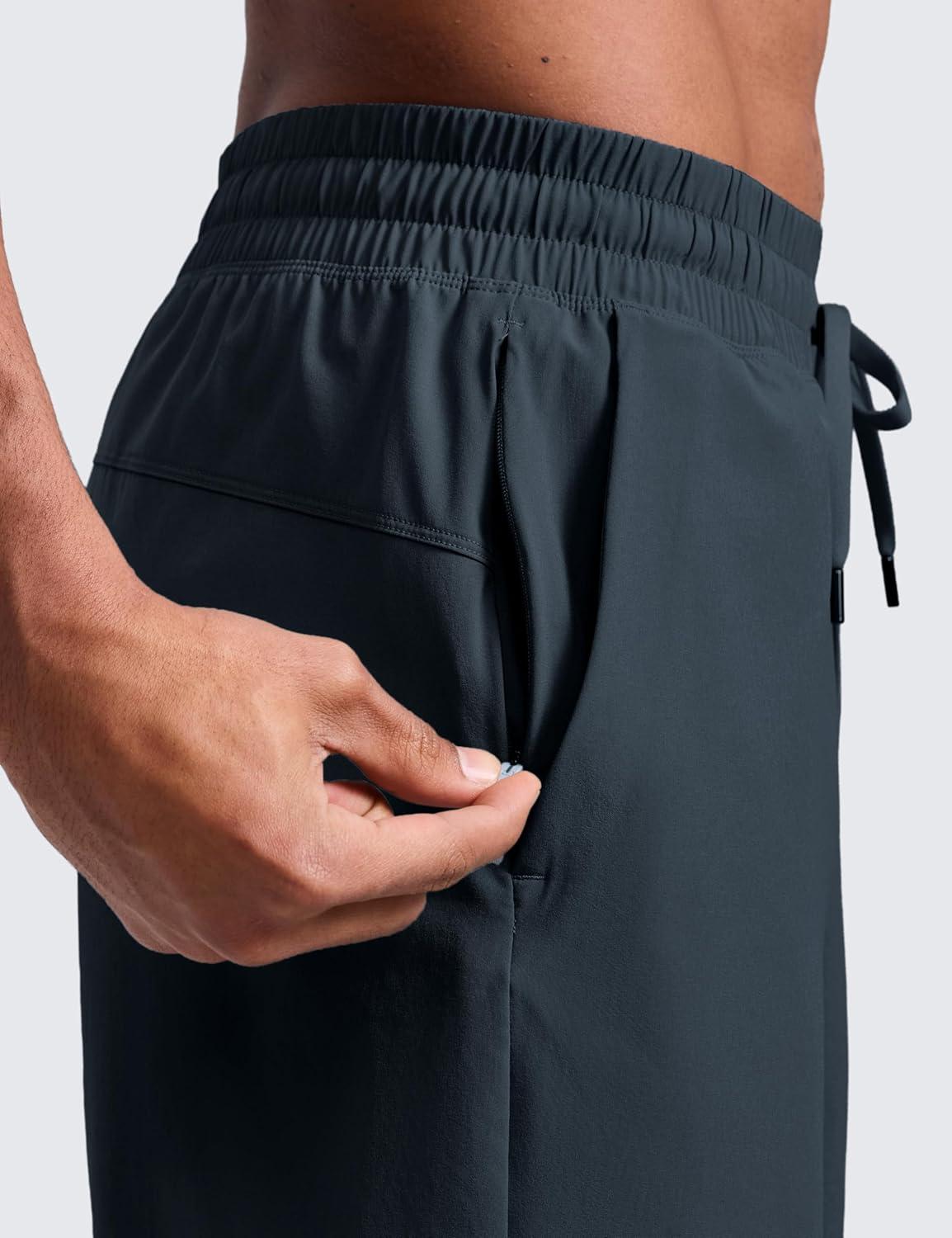 imageCRZ YOGA Mens 2 in 1 Running Shorts 7 Lined Workout Quick Dry Lightweight for Sports Athletic with PocketsTrue Navy