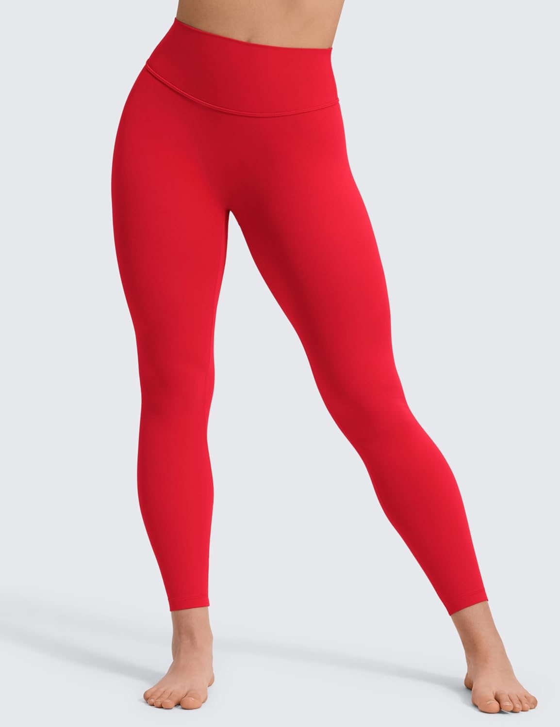 image:imageCRZ YOGA Secretsculpt Minor Leggings 25 No booty scrunch still flattering glutes Booty Lifting Softretch Ultimate Comfort Next to Skin Yoga No Front SeamAurora Red