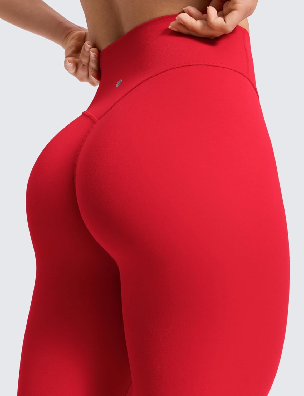 image:imageCRZ YOGA Secretsculpt Minor Leggings 25 No booty scrunch still flattering glutes Booty Lifting Softretch Ultimate Comfort Next to Skin Yoga No Front SeamAurora Red