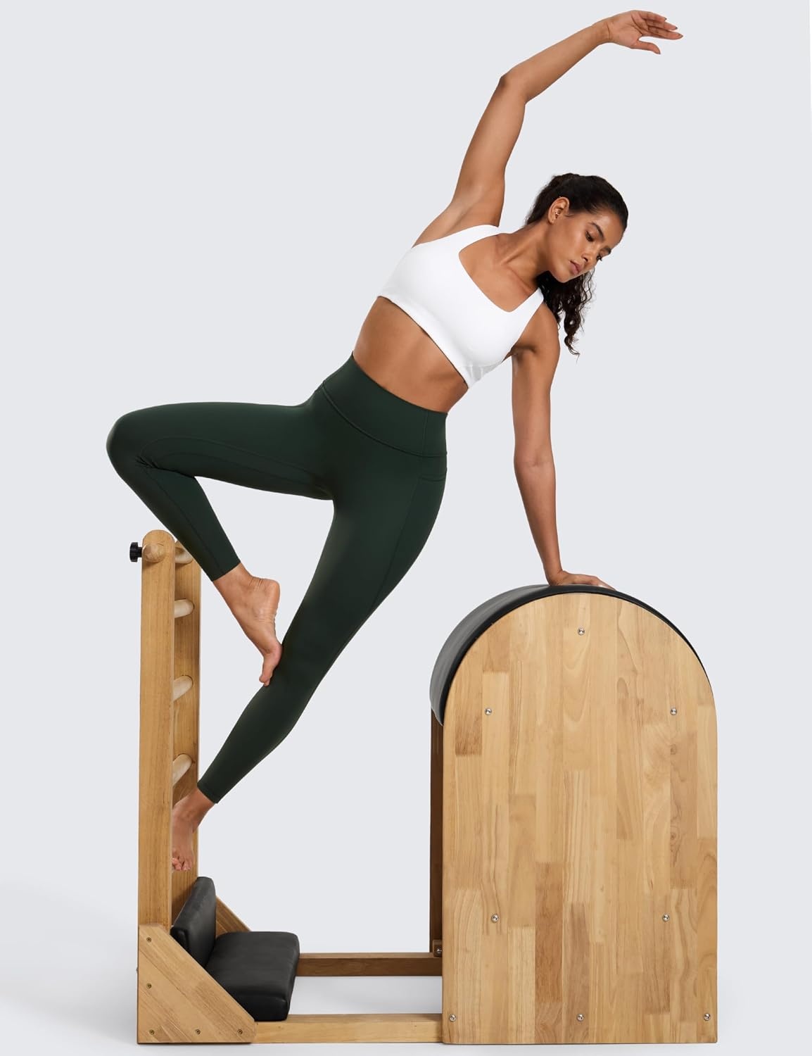 image:imageCRZ YOGA Secretsculpt Leggings Pockets 25Legend Green