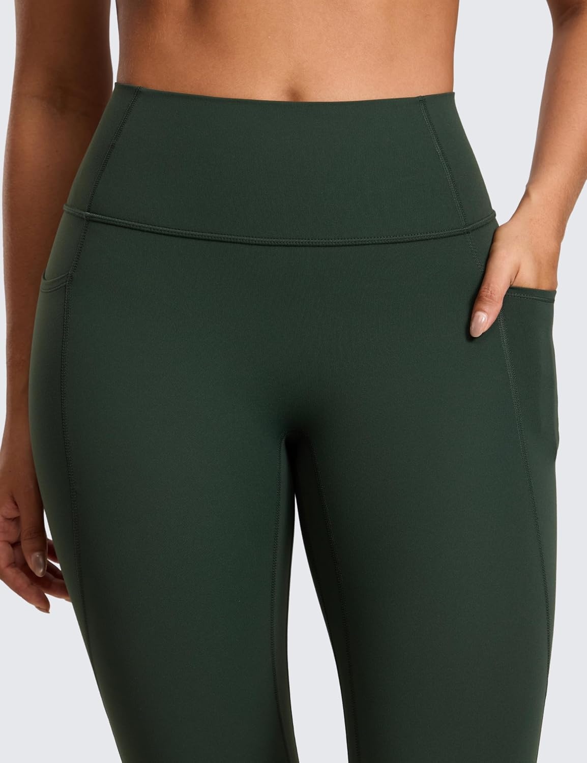 image:imageCRZ YOGA Secretsculpt Leggings Pockets 25Legend Green